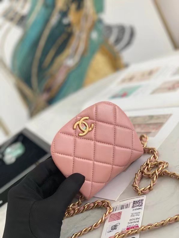 Chanel mini Flap Shoulder Bag Original leather AP2344 pink