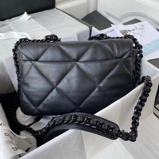 CHANEL Lambskin 19 Flap Bag AS1160 AS1161 black