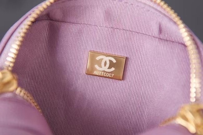 Chanel mini Shoulder Bag Grained Calfskin AS2857 Lavender