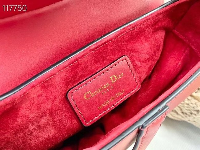 DIOR SMALL SADDLE BAG Calfskin M0445CW red