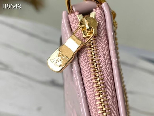 Louis Vuitton Monogram Vernis MINI POCHETTE ACCESSOIRES M58009 pink