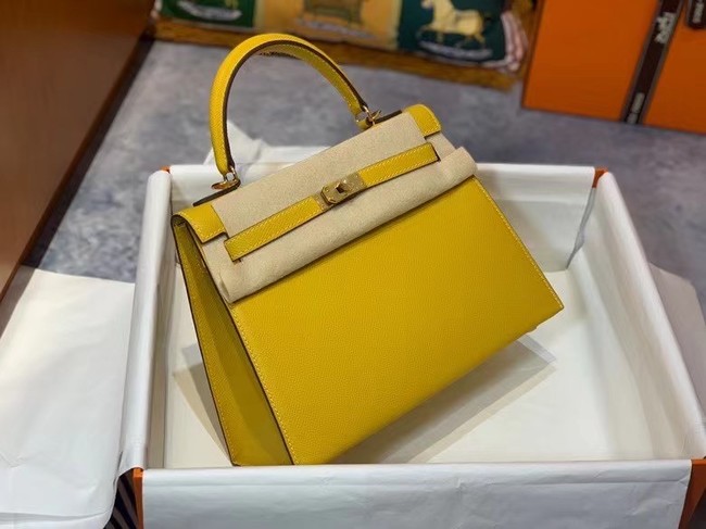 Hermes Original Epsom Leather KEL2578 lemon