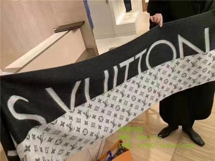 Louis Vuitton scarf Wool&Cashmere 33673