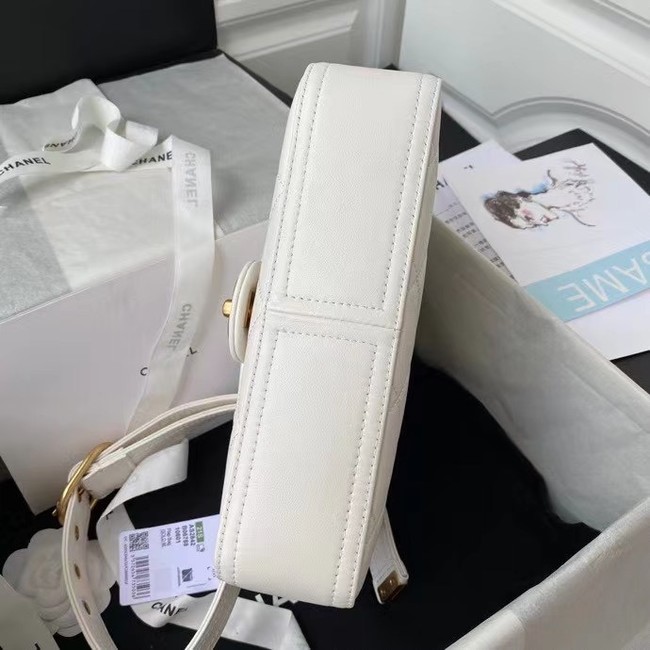 Chanel leather Shoulder Bag AS2842 white 