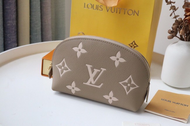 Louis Vuitton POCHETTE COSMETIQUE PM M59086 Dove Gray&Cream