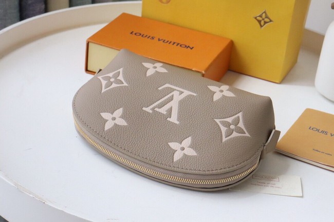 Louis Vuitton POCHETTE COSMETIQUE PM M59086 Dove Gray&Cream