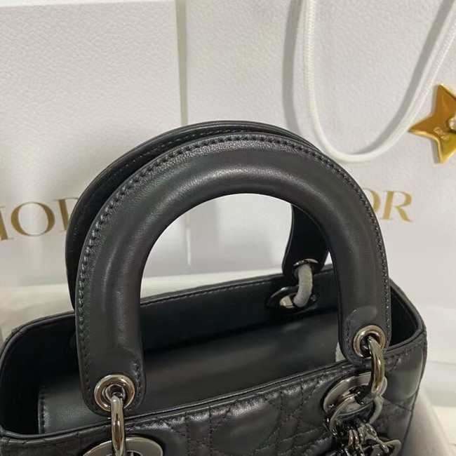 LADY DIOR MY ABCDIOR BAG Cannage Lambskin M0538I black