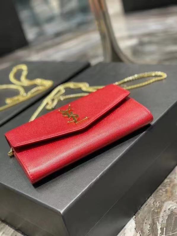 Yves Saint Laurent Calf leather cross-body bag Y707788 red