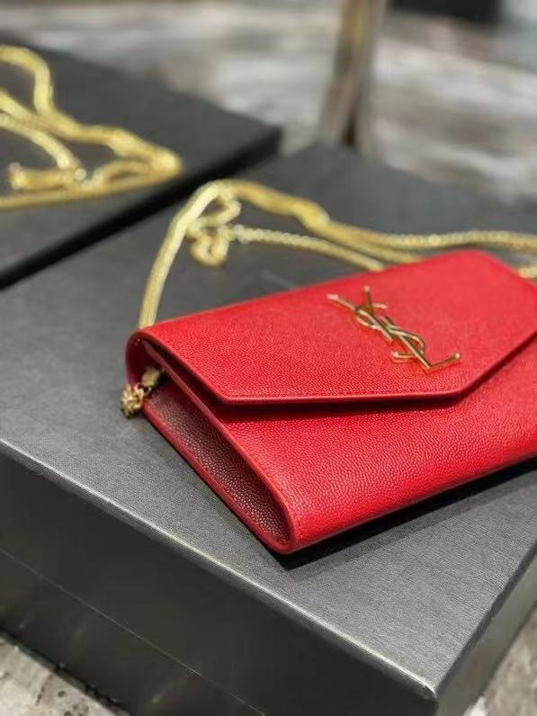 Yves Saint Laurent Calf leather cross-body bag Y707788 red