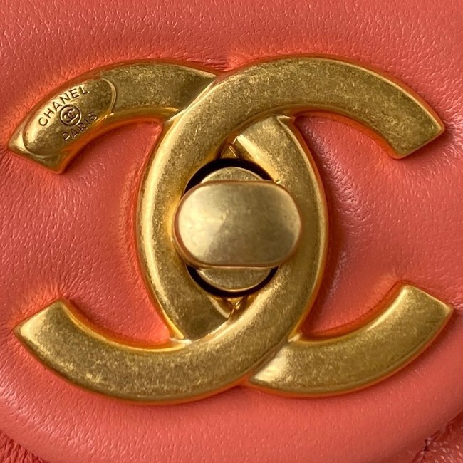 CHANEL Lambskin Flap Shoulder Bag 2022SS pink