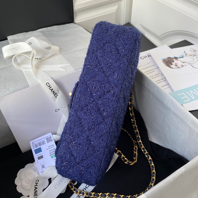 CHANEL MEDIUM FLAP BAG AS2820 blue