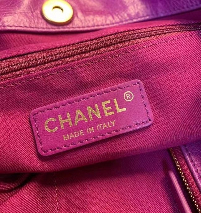 Chanel Original Oil Wax Leather Calfskin Cable Shopping Bag A67088 rose