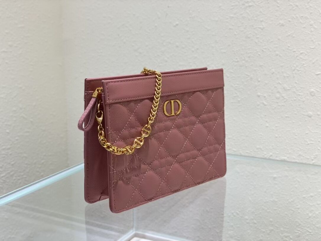 DIOR MINI BOBBY BAG Gradient Cannage Lambskin C4106 pink