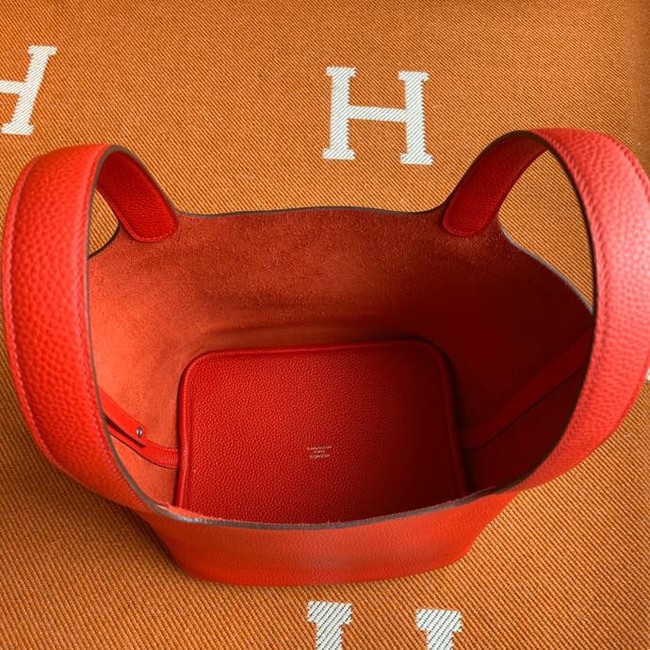 Hermes Picotin Lock Bags Original togo Leather PL3388 red