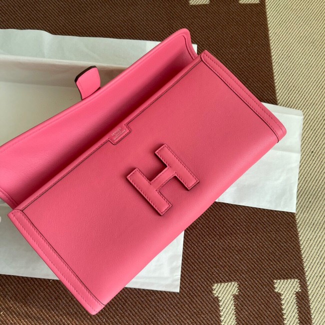 Hermes Original jige swift Leather Clutch 37088 cherry blossoms