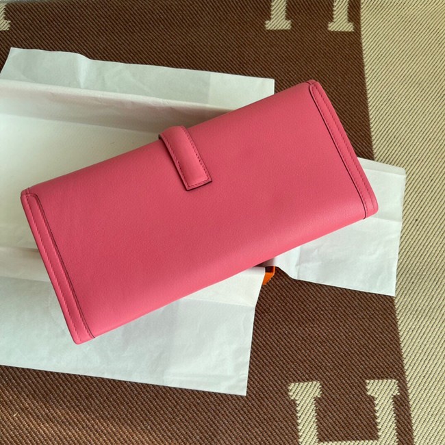 Hermes Original jige swift Leather Clutch 37088 cherry blossoms