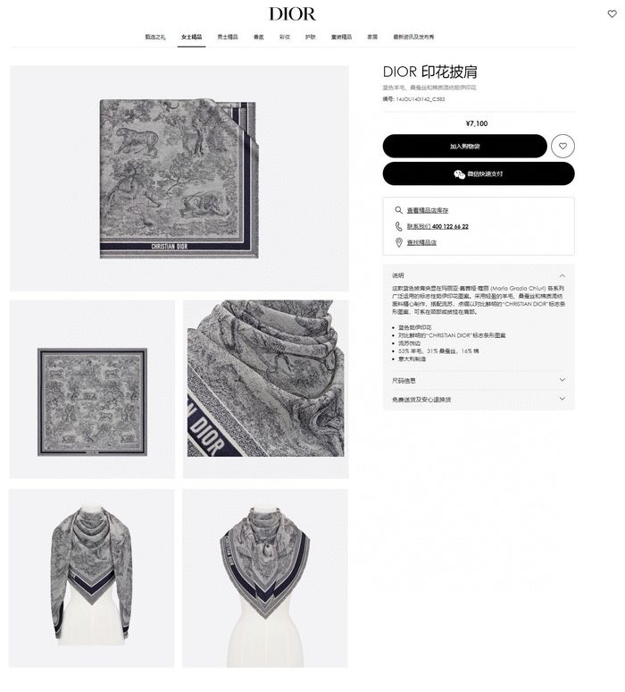 Dior Scarf CD00139