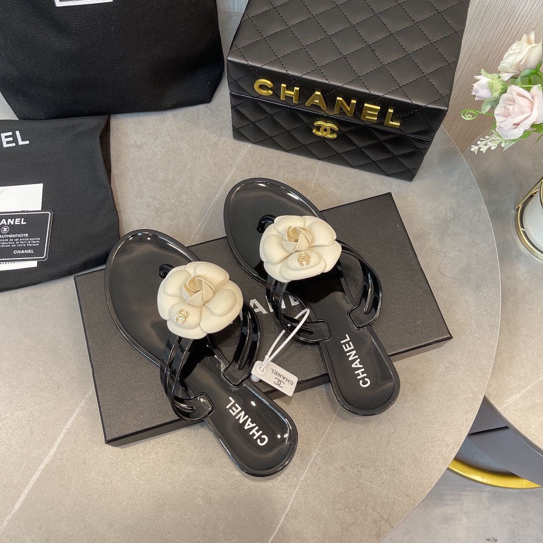 Chanel Slippers Shoes CC62319 Flower