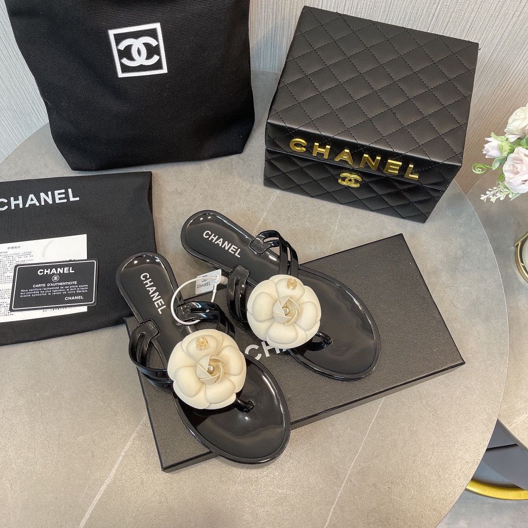 Chanel Slippers Shoes CC62319 Flower