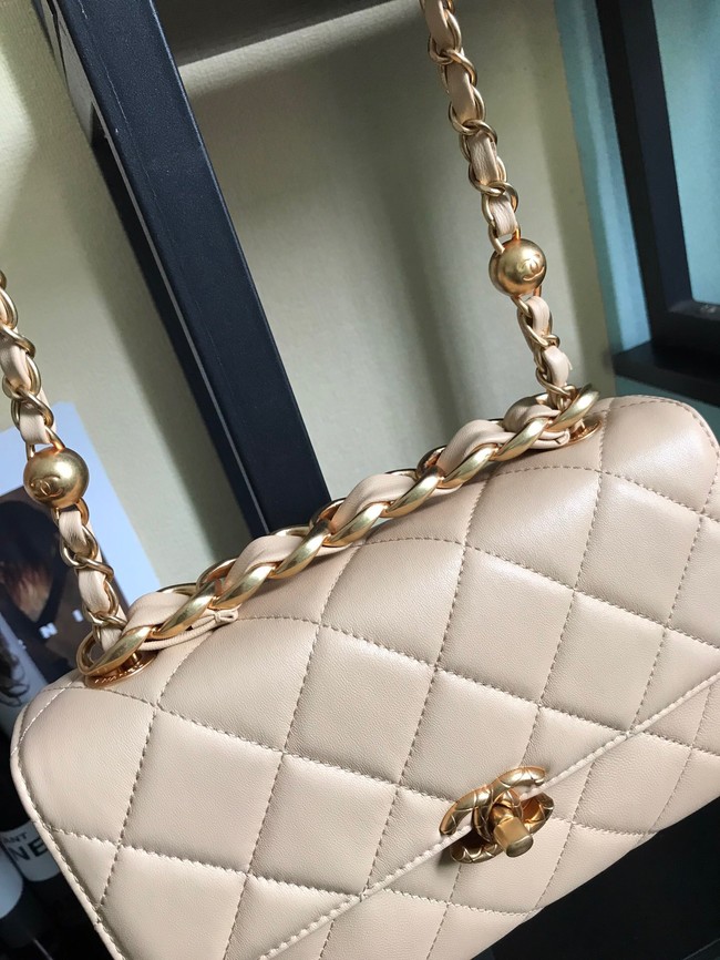 Chanel Flap Lambskin Shoulder Bag AS3011 cream