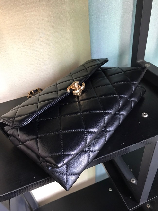 Chanel Flap Lambskin Shoulder Bag AS1267 black