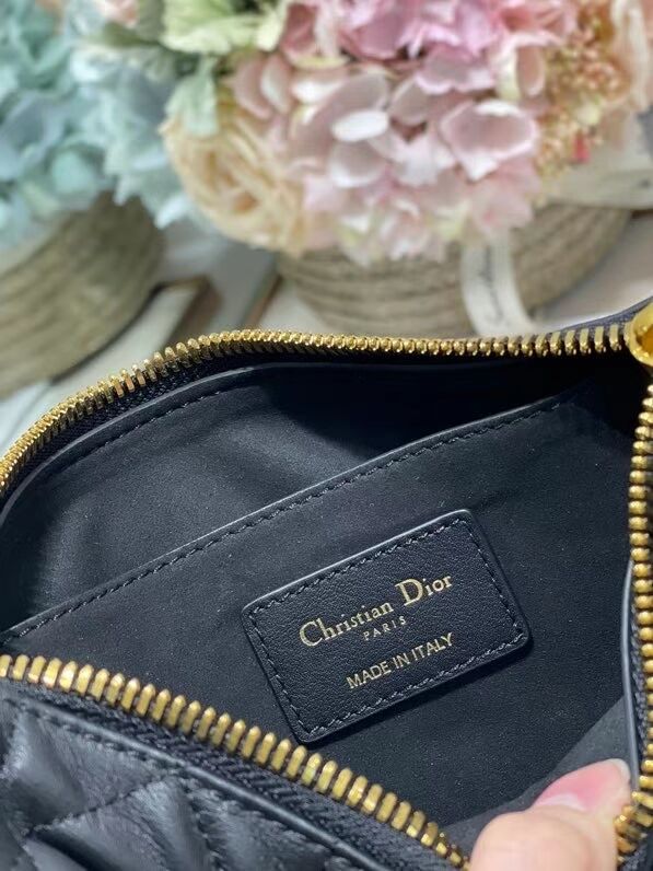 DIOR Shoulder Bag Cannage Lambskin C0617 black