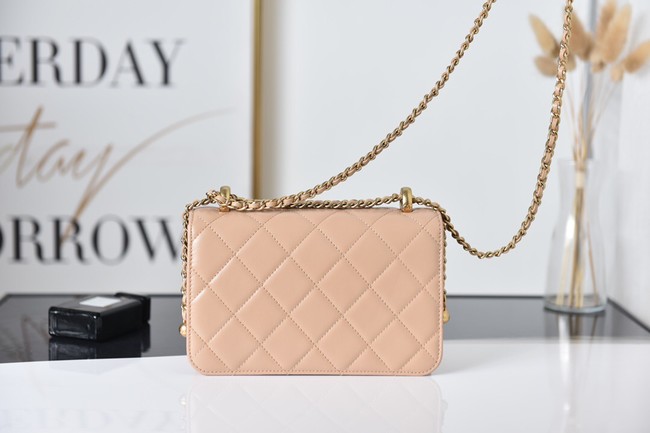 Chanel Flap Lambskin mini Shoulder Bag AS2615 pink