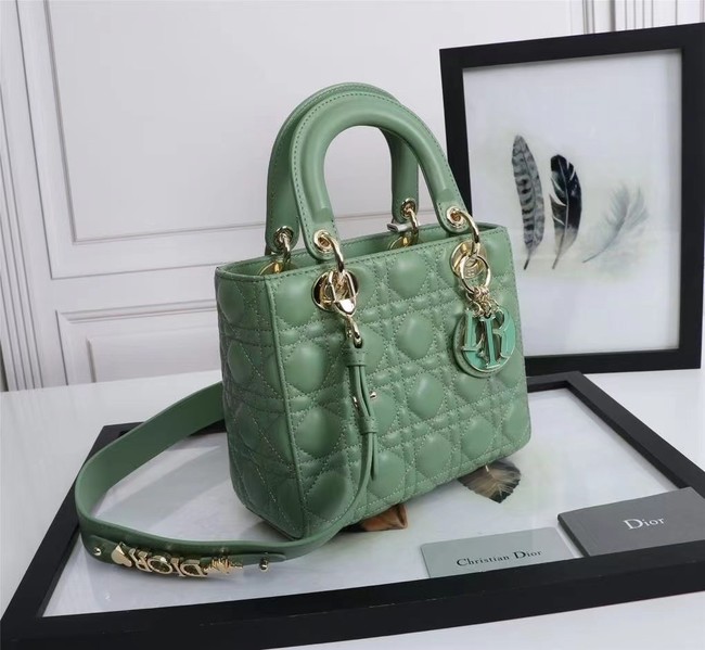 LADY DIOR MY ABCDIOR BAG Cannage Lambskin M0538O green