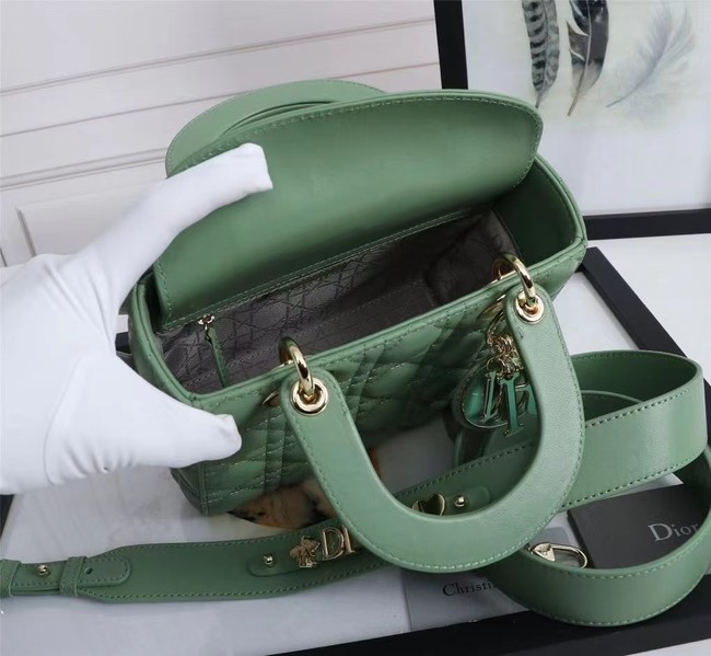 LADY DIOR MY ABCDIOR BAG Cannage Lambskin M0538O green