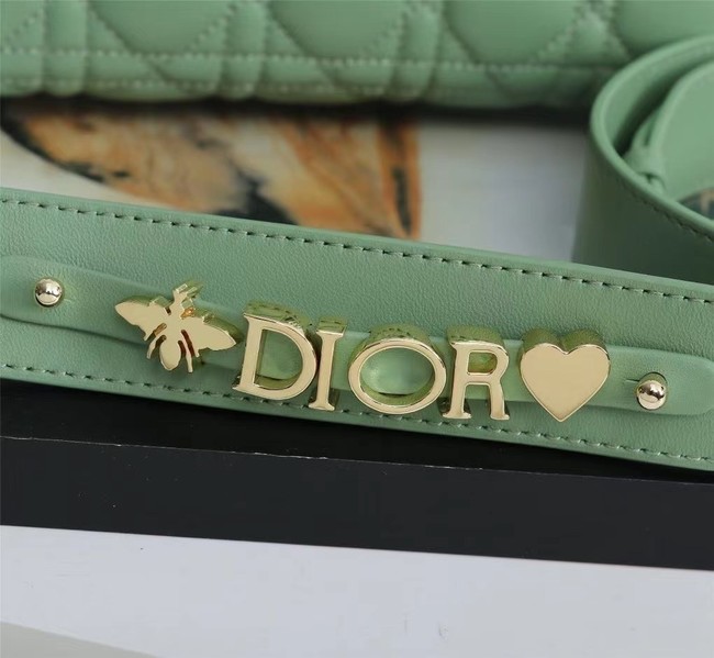 LADY DIOR MY ABCDIOR BAG Cannage Lambskin M0538O green