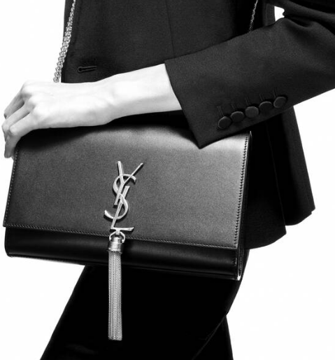 YSL KATE MEDIUM WITH TASSEL IN SMOOTH LEATHER 354119C black