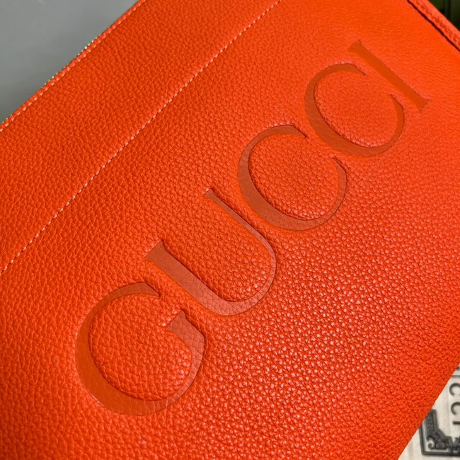 Gucci Ophidia pouch leather 681200 orange