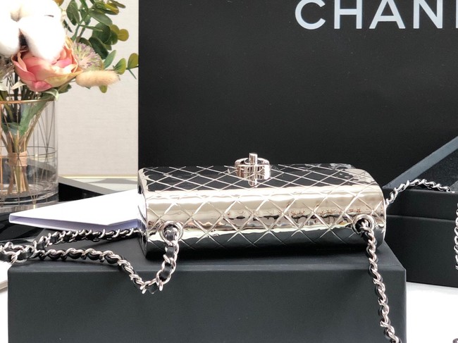 Chanel Box Shoulder Bag C5691 silver