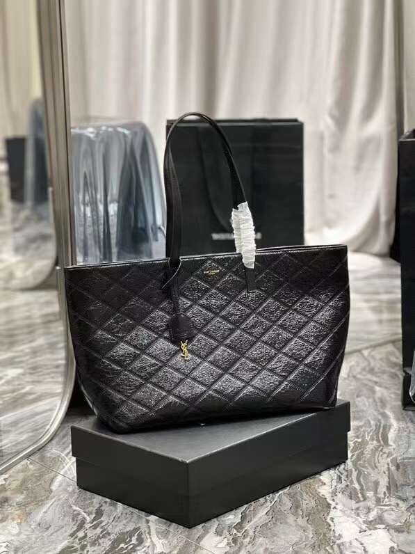 Yves Saint Laurent GABY SATCHEL IN QUILTED LAMBSKIN Y494195 black