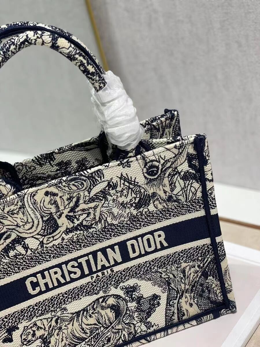 SMALL DIOR BOOK TOTE Embroidery C1331-3