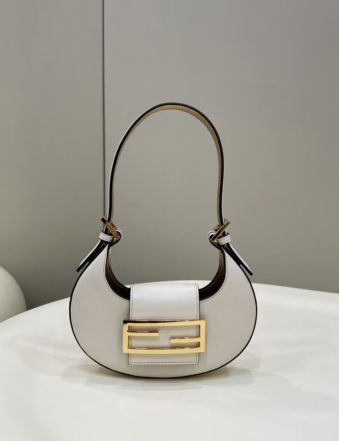 Fendi Cookie White leather mini bag 8BS065A