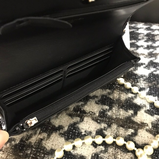 Chanel Lambskin Flap Shoulder Bag CC33814 black