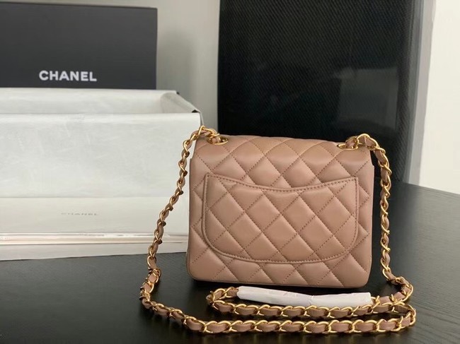 Chanel Flap Lambskin Shoulder Bag AS1115 Taupe