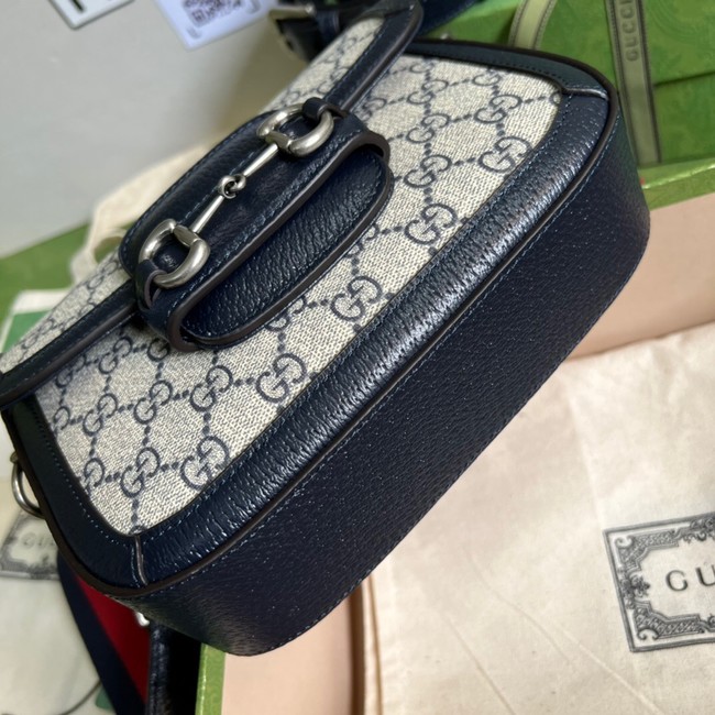 Gucci Horsebit 1955 GG mini bag 658574 blue