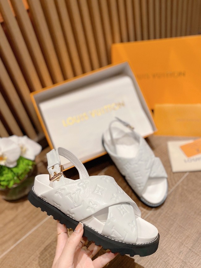 Louis Vuitton SANDAL 91083-3 Heel 2CM