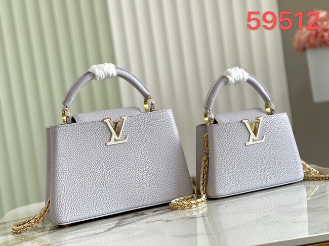 Louis Vuitton CAPUCINES PM M57228 Pearl White