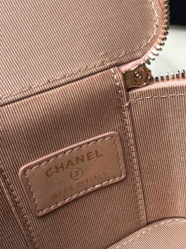 Chanel mini Shoulder Bag Lambskin & Gold-Tone Metal AP2292 pink