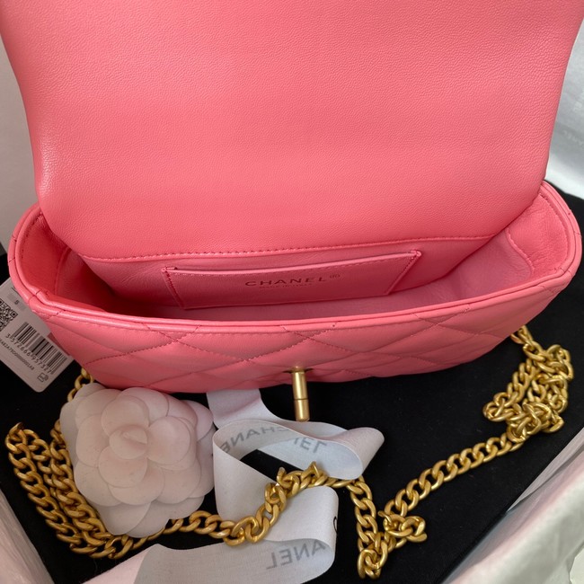 Chanel Flap Lambskin mini Shoulder Bag AS3113 pink