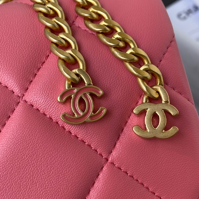 Chanel Flap Lambskin small Shoulder Bag AS3114 pink