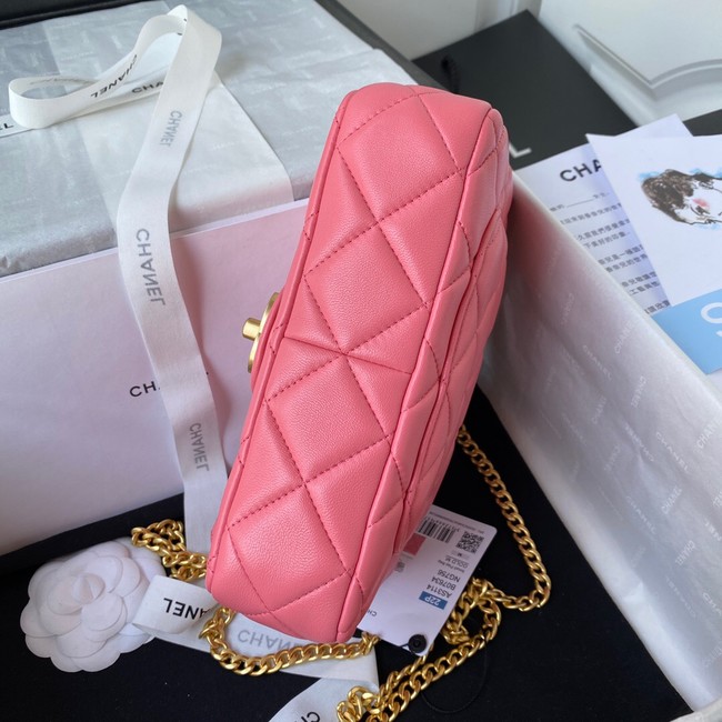 Chanel Flap Lambskin small Shoulder Bag AS3114 pink