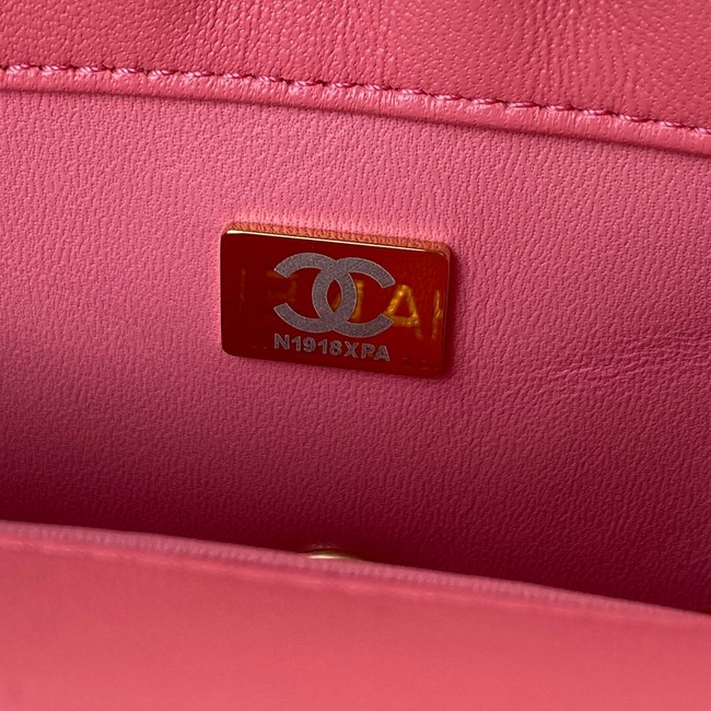 Chanel Flap Lambskin small Shoulder Bag AS3114 pink