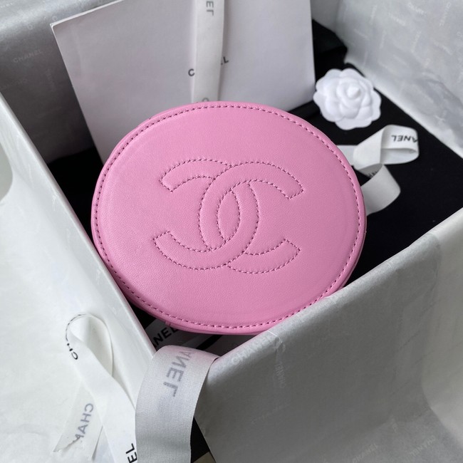 Chanel lambskin top handle bag AP2730 pink