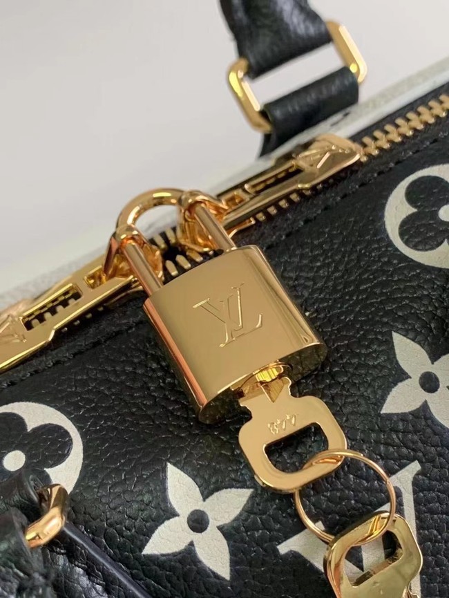 Louis Vuitton SPEEDY BANDOULIERE 20 M46088 Black & White & Pink 