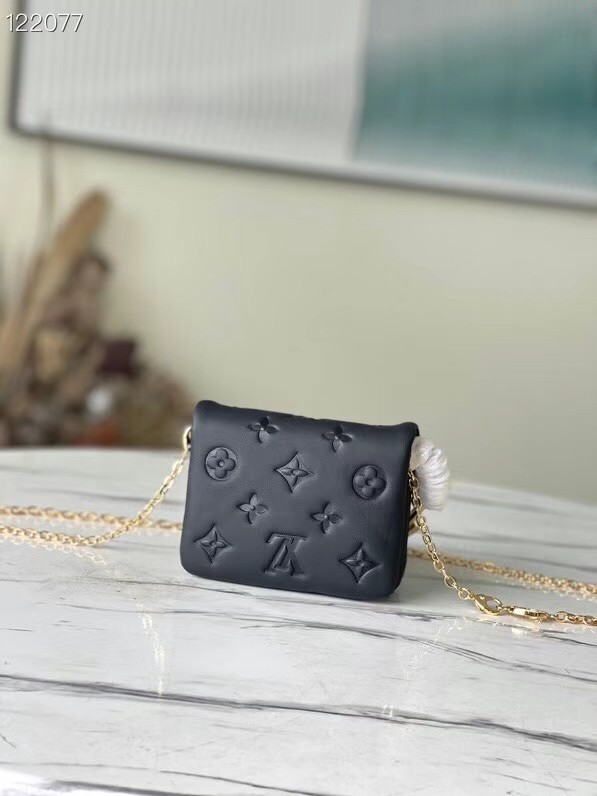 Louis vuitton WALLET ON STRAP BUBBLEGRAM M81125 black