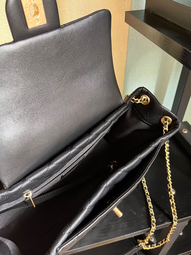 Chanel lambskin Shoulder Bag AS3335 black